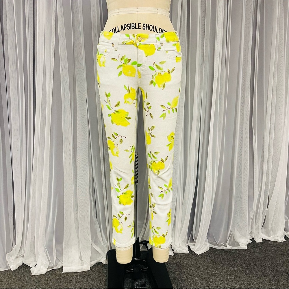 Kate Spade Broome Street Lemon Print Jeans size 26